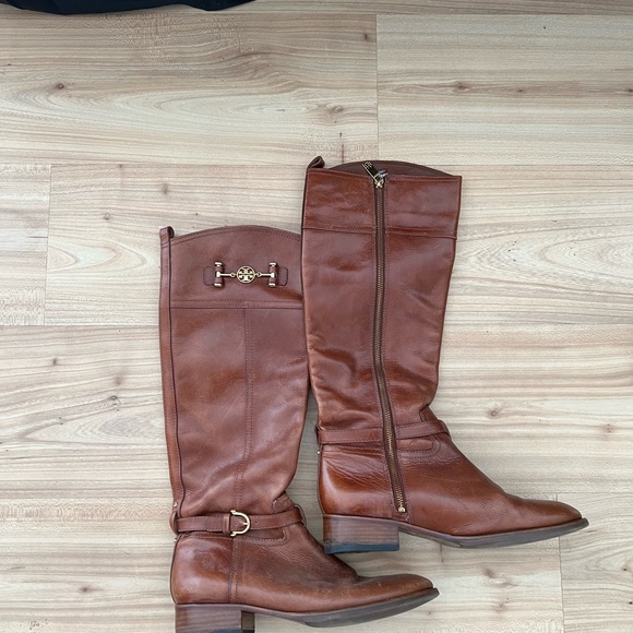 Tory Burch Brown Leather Riding boots - Picture 2 of 8